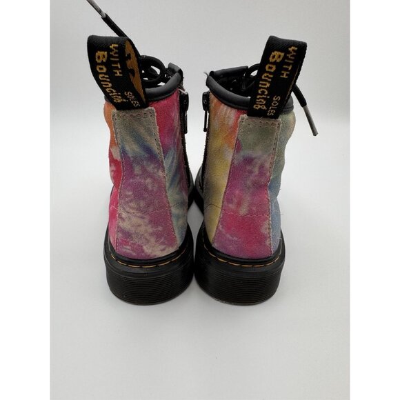 Dr Doc Martens Air Wair 1460J Tie Dye Toddler Girls Size 12 Multicolor Boots - Picture 3 of 10
